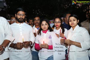 Candlelight Tribute to Slain CRPF Personnel at KBR Park