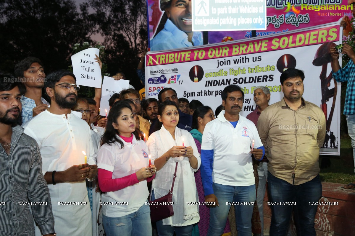 Maadhavi Latha Participates in Candlelight Tribute to Slain CRPF Personnel at KBR Park, Hyderabad