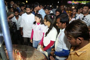 Candlelight Tribute to Slain CRPF Personnel at KBR Park