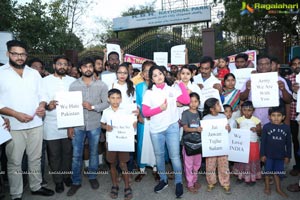 Candlelight Tribute to Slain CRPF Personnel at KBR Park