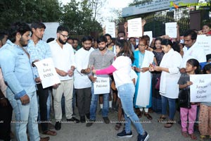 Candlelight Tribute to Slain CRPF Personnel at KBR Park