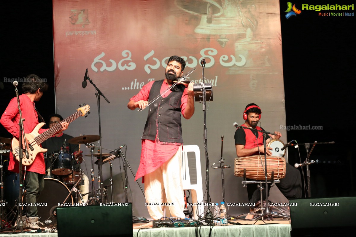 Gudi Sambaralu - Karthik Iyer of Indosoul Performs at Sri Virbhadra Swami Temple