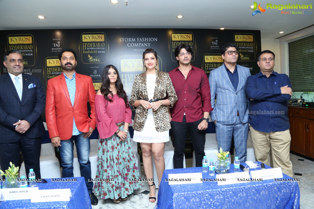 Kyron Hyderabad Internation Fashion Week Press Meet at Taj Banjara