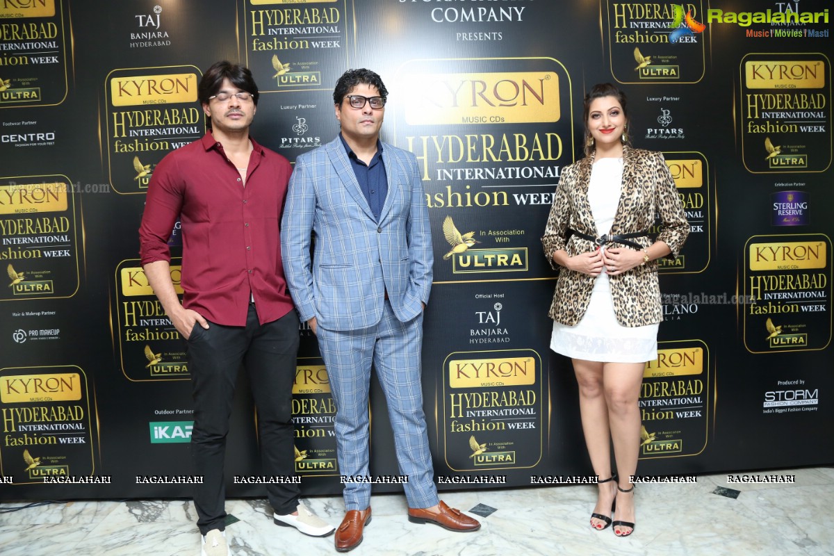 Kyron Hyderabad Internation Fashion Week Press Meet at Taj Banjara