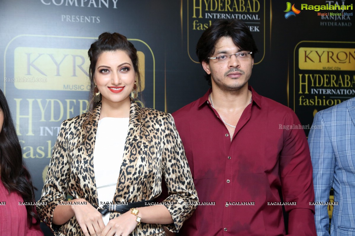 Kyron Hyderabad Internation Fashion Week Press Meet at Taj Banjara