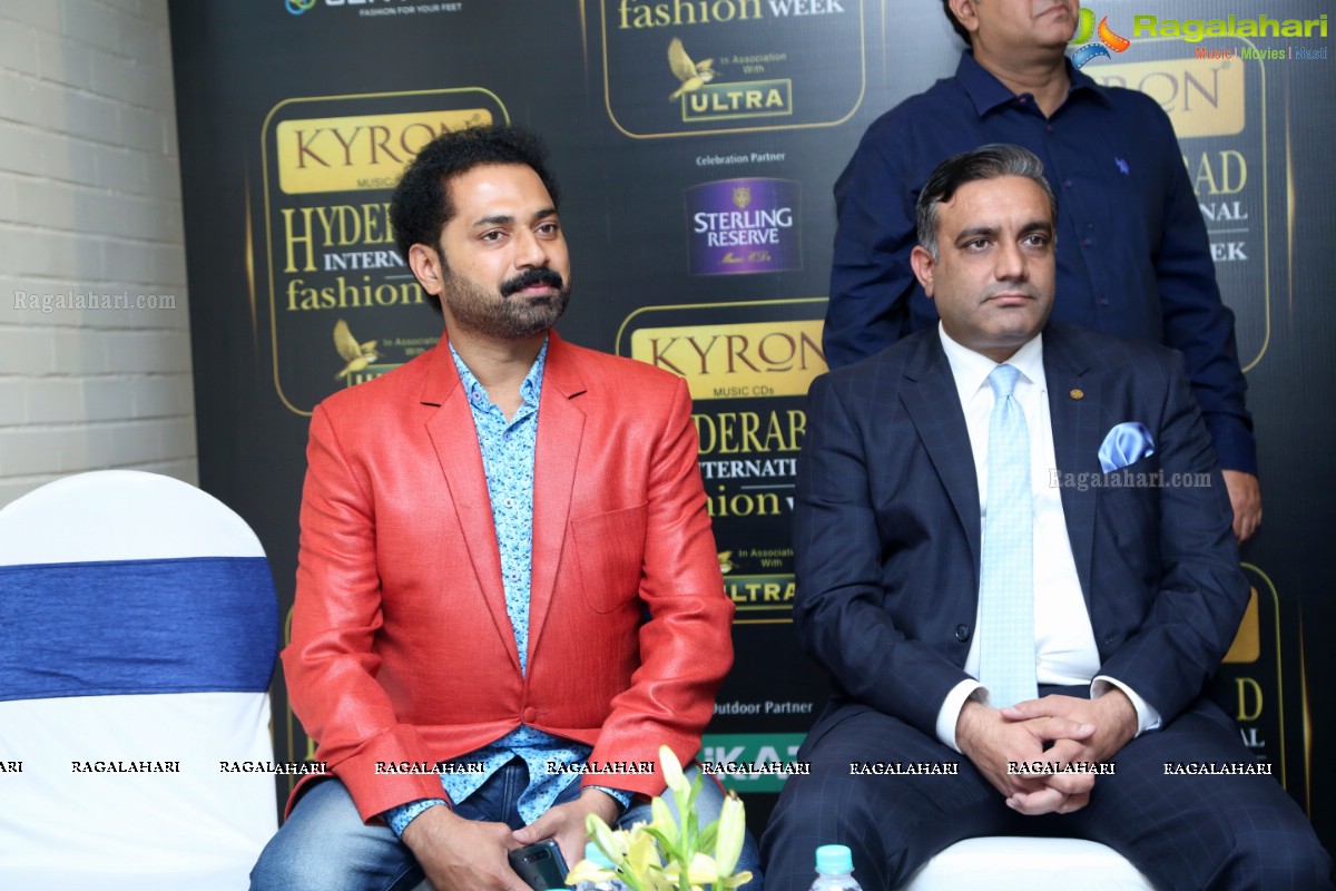 Kyron Hyderabad Internation Fashion Week Press Meet at Taj Banjara