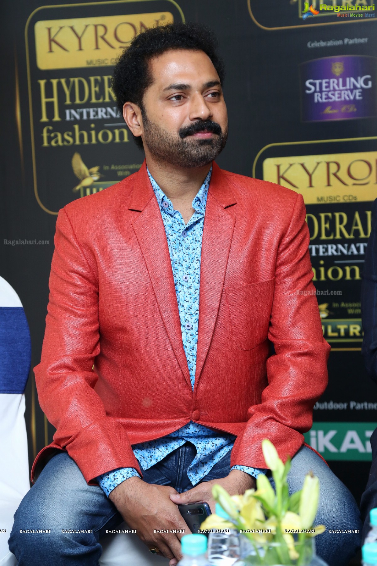 Kyron Hyderabad Internation Fashion Week Press Meet at Taj Banjara