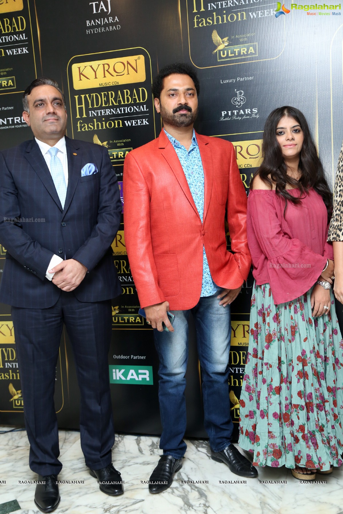 Kyron Hyderabad Internation Fashion Week Press Meet at Taj Banjara