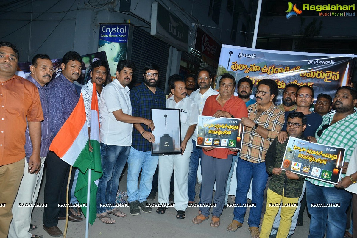 Manam Saitham Group Candlelight Rally to Pay Tribute to CRPF Soldiers