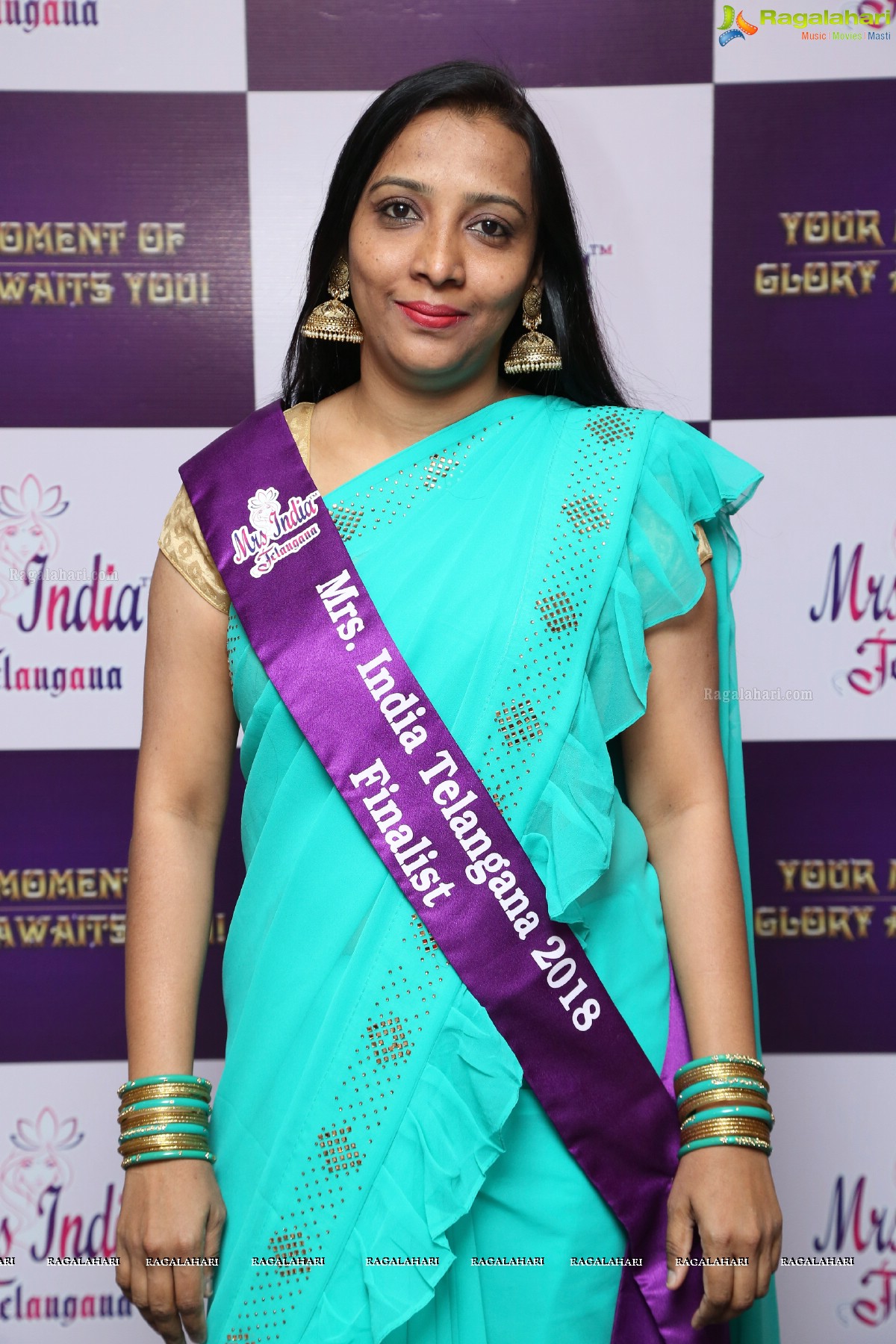 Mrs India Telangana Pre-Audition Press Meet at Turquoise Hall, Marriott 