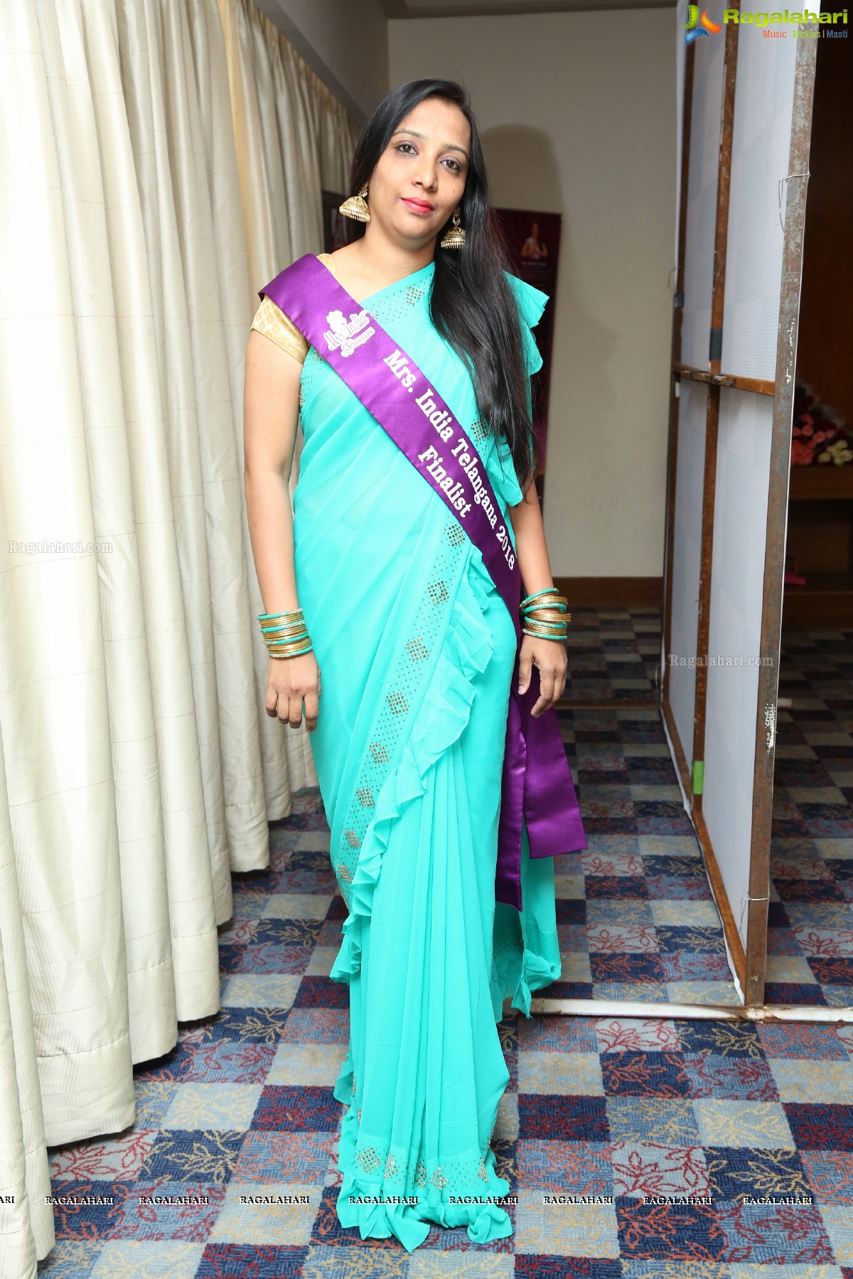 Mrs India Telangana Pre-Audition Press Meet at Turquoise Hall, Marriott 