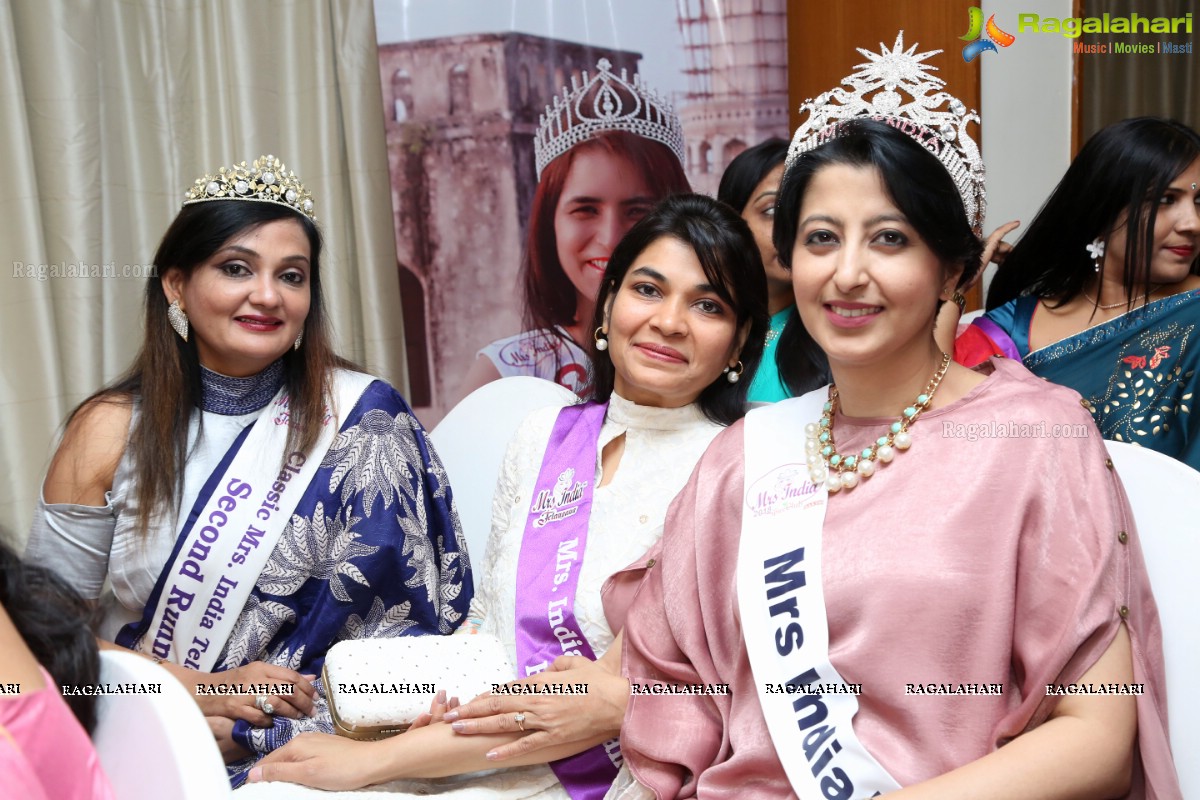 Mrs India Telangana Pre-Audition Press Meet at Turquoise Hall, Marriott 