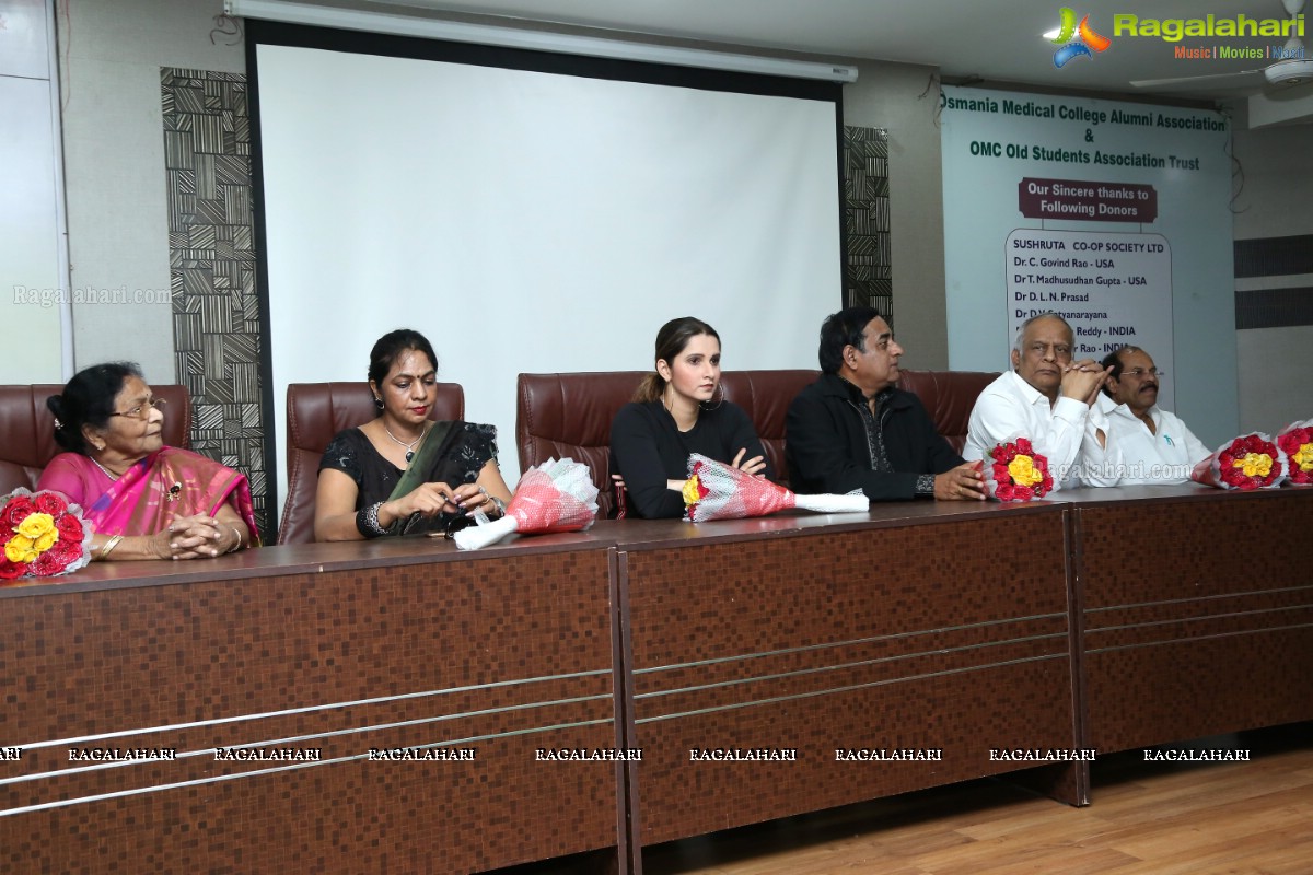 Tennis Ace Ms Sania Mirza Inaugurates Tennis Court at OMC & Valedictory of the MEGAREUNION of OSMECOS80 