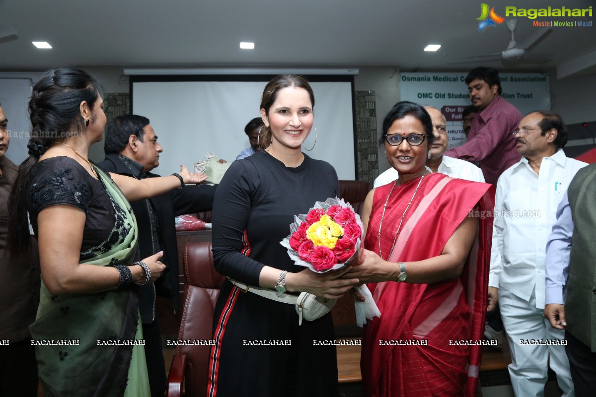 Tennis Ace Ms Sania Mirza Inaugurates Tennis Court at OMC & Valedictory of the MEGAREUNION of OSMECOS80 