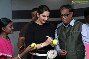 Ms Sania Mirza Inaugurates Tennis Court at OMC