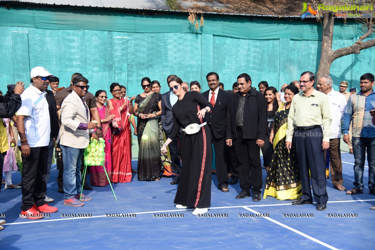 Tennis Ace Ms Sania Mirza Inaugurates Tennis Court at OMC & Valedictory of the MEGAREUNION of OSMECOS80 