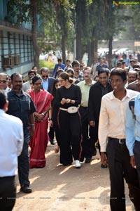 Ms Sania Mirza Inaugurates Tennis Court at OMC