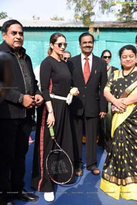 Ms Sania Mirza Inaugurates Tennis Court at OMC