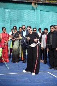 Ms Sania Mirza Inaugurates Tennis Court at OMC