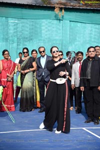 Ms Sania Mirza Inaugurates Tennis Court at OMC