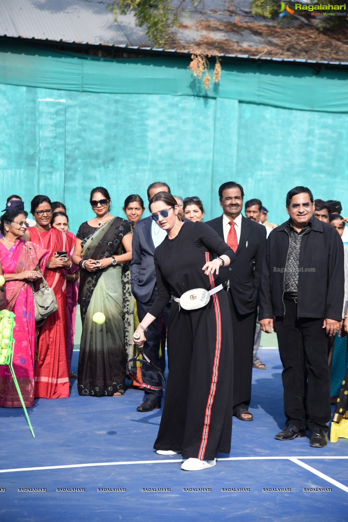 Tennis Ace Ms Sania Mirza Inaugurates Tennis Court at OMC & Valedictory of the MEGAREUNION of OSMECOS80 