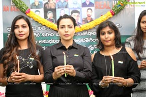 Sanjana Anne & Team Pay Candlelight Tribute To CRPF Soldiers