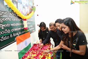 Sanjana Anne & Team Pay Candlelight Tribute To CRPF Soldiers