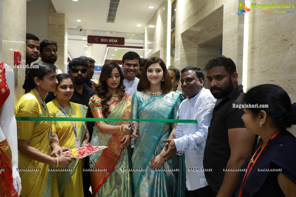 GV Mall Opening at Kothagudem by Mehrene Kaur and Nivetha Pethuraj