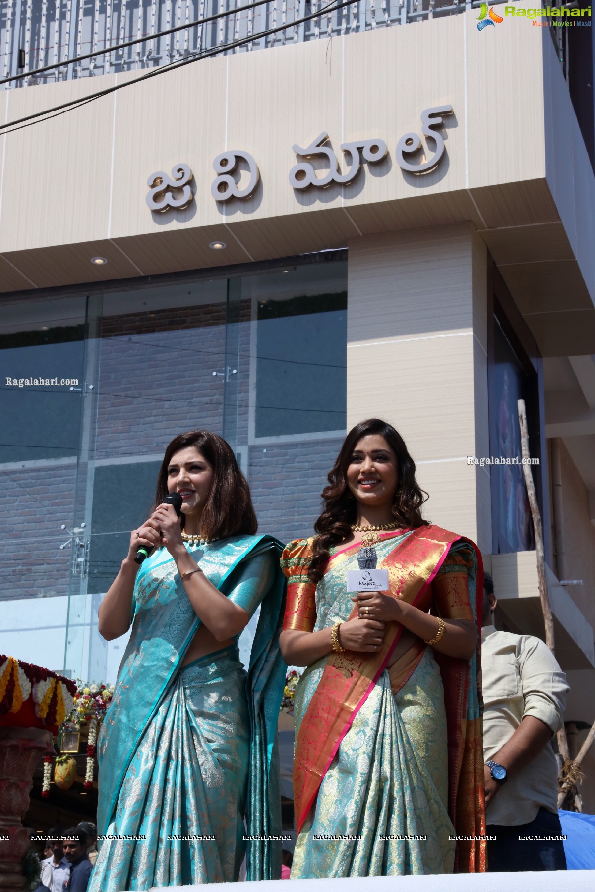 GV Mall Opening at Kothagudem by Mehrene Kaur and Nivetha Pethuraj