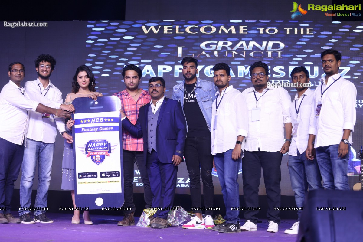 HappyGamesBuzz App Launch by Payal Rajput, Vishwak Sen & Cricketer Mohammed Siraj