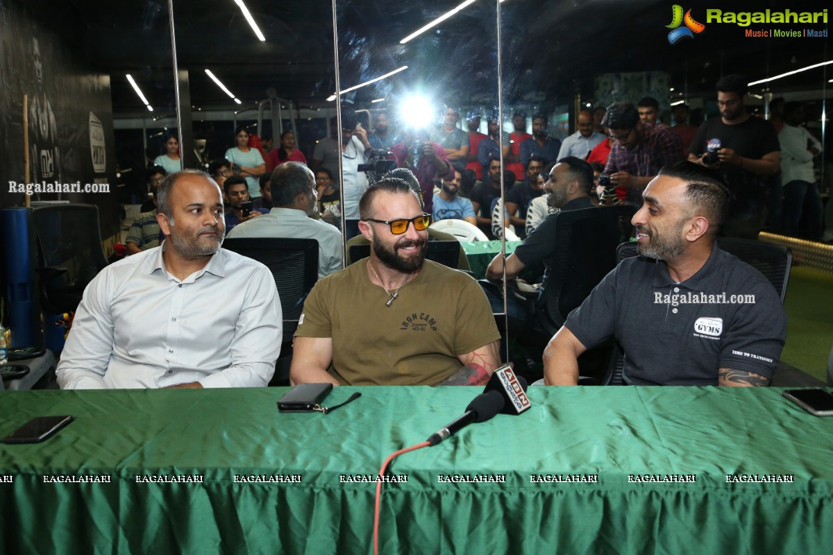 Mr. Jag Chima and Kris Gethin Visit Kris Gethin Gyms at Kukatpally