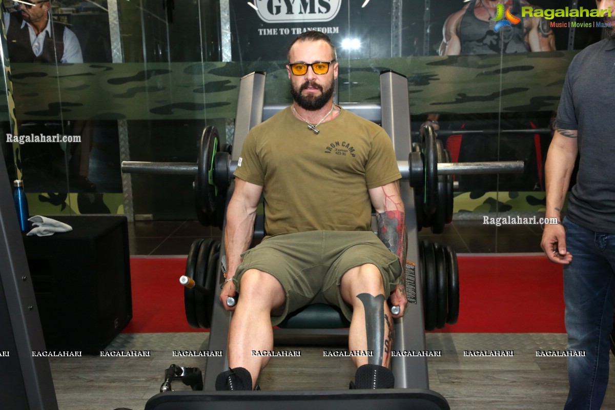 Mr. Jag Chima and Kris Gethin Visit Kris Gethin Gyms at Kukatpally