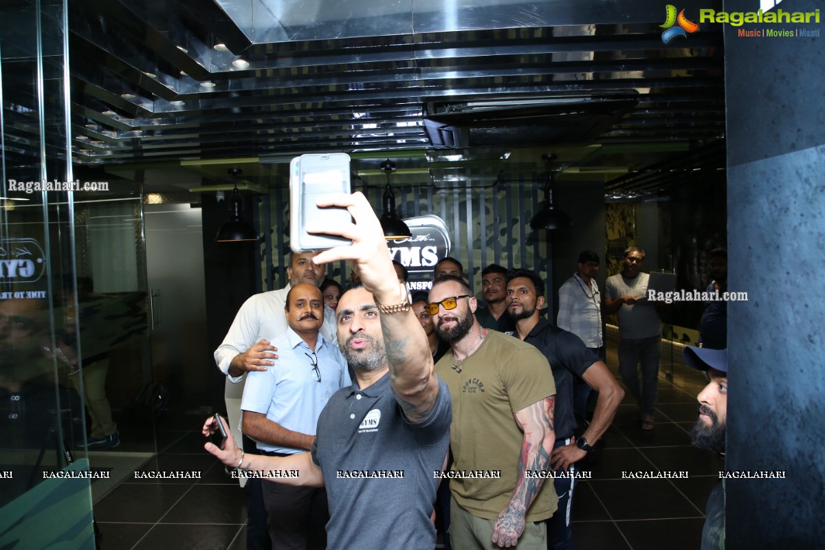 Mr. Jag Chima and Kris Gethin Visit Kris Gethin Gyms at Kukatpally