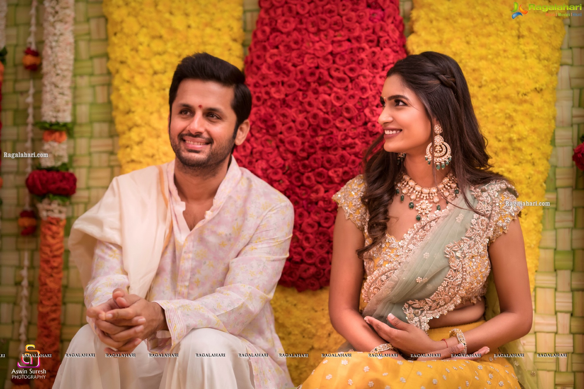 Nithiin and Shalini's Engagement Pics