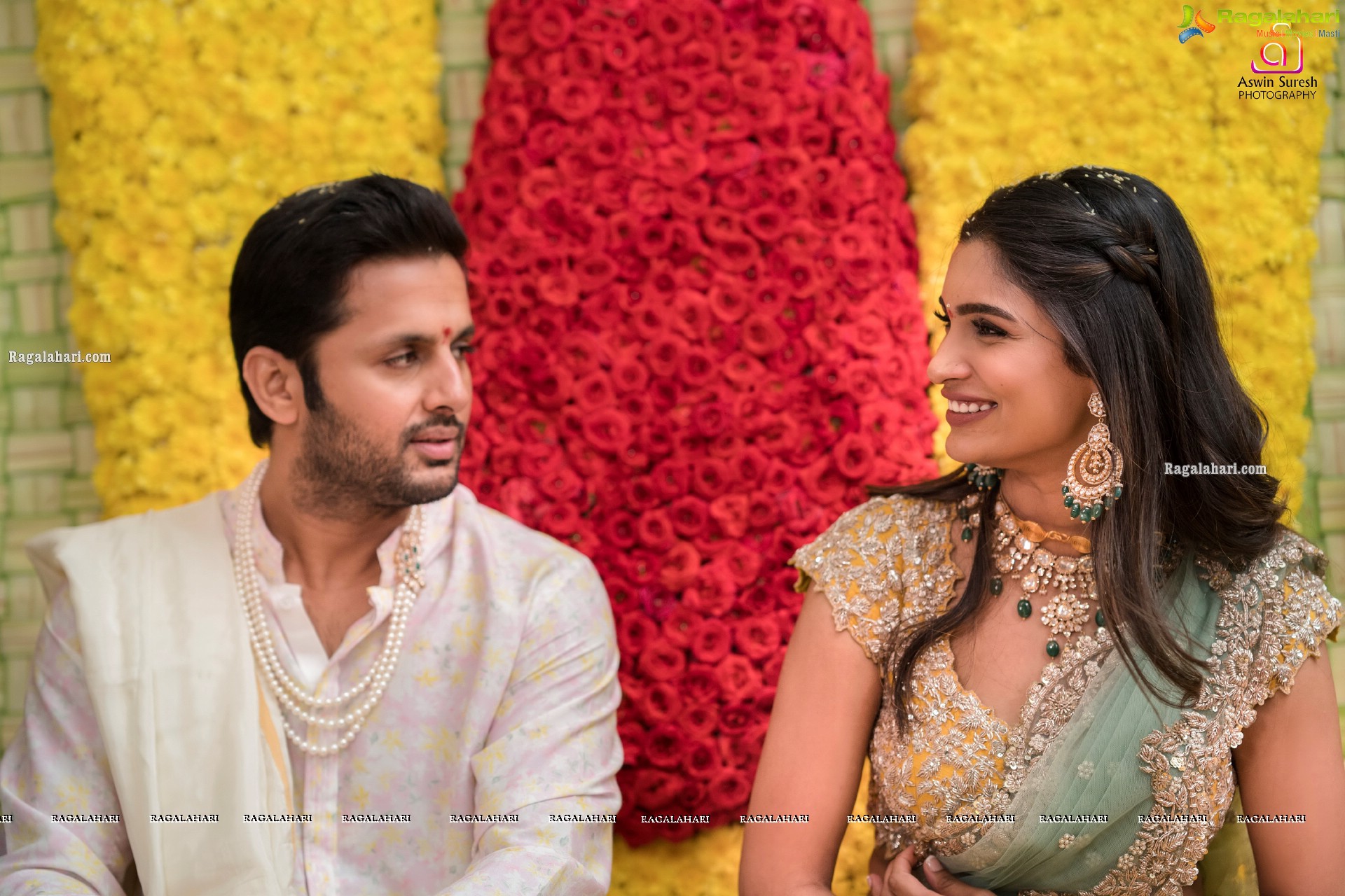 Nithiin and Shalini's Engagement Pics