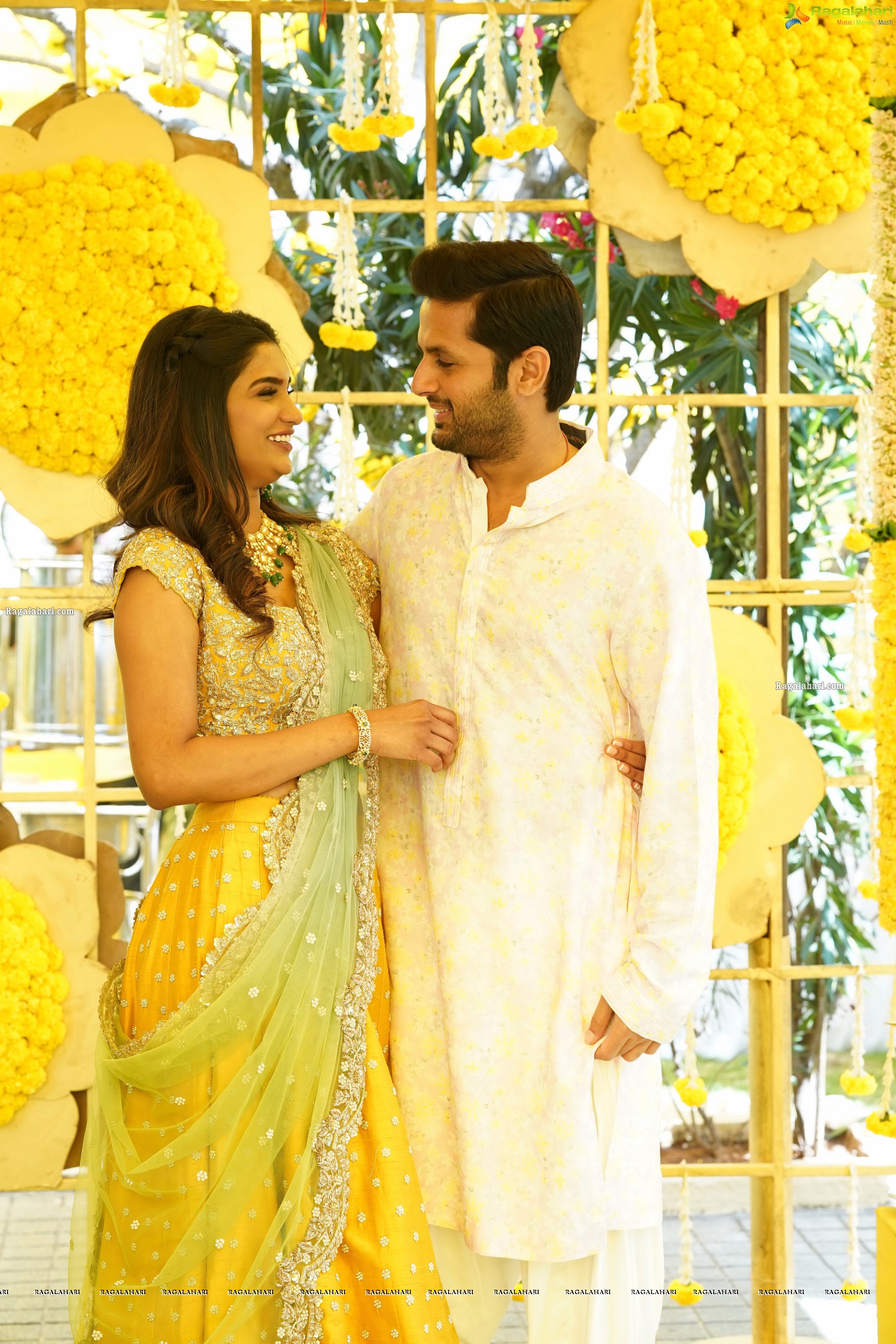 Nithiin and Shalini's Engagement Pics