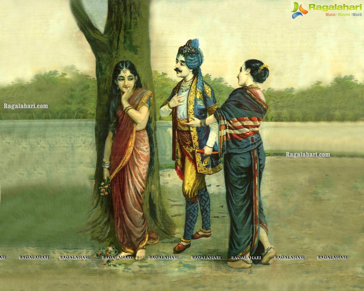 Raja Ravi Varma's Paintings Weaved into Sarees By Gaurang Shah