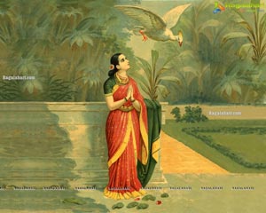 Raja Ravi Varma's Paintings Weaved into Sarees