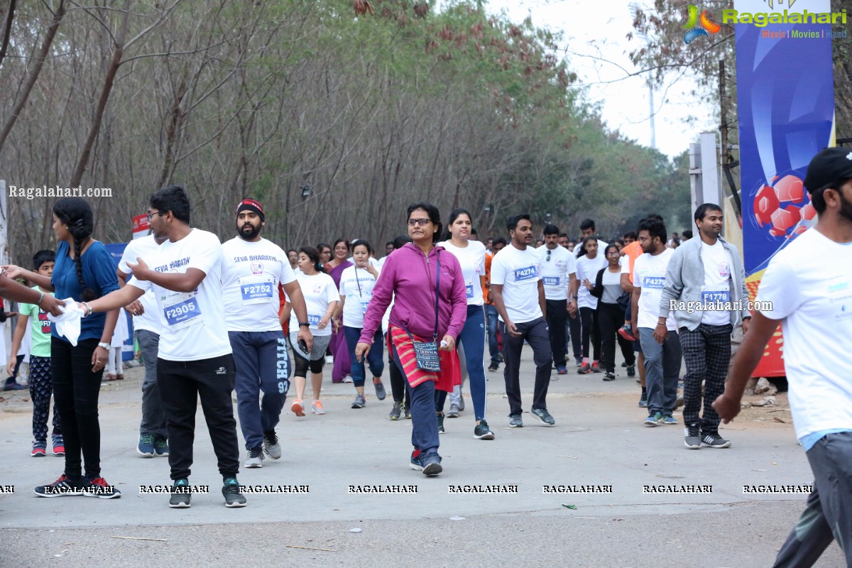 Run For Girl Child by Seva Bharathi at Gachibowli Stadium, Hyderabad