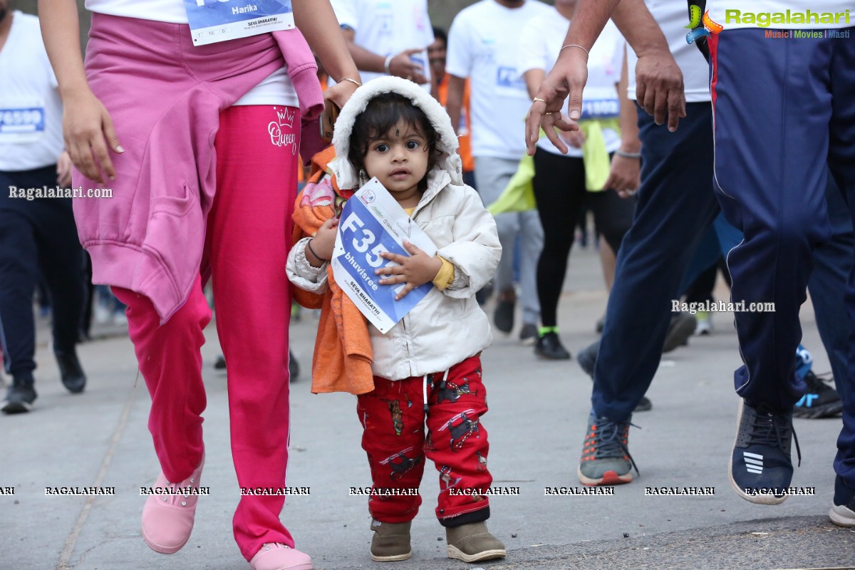 Run For Girl Child by Seva Bharathi at Gachibowli Stadium, Hyderabad