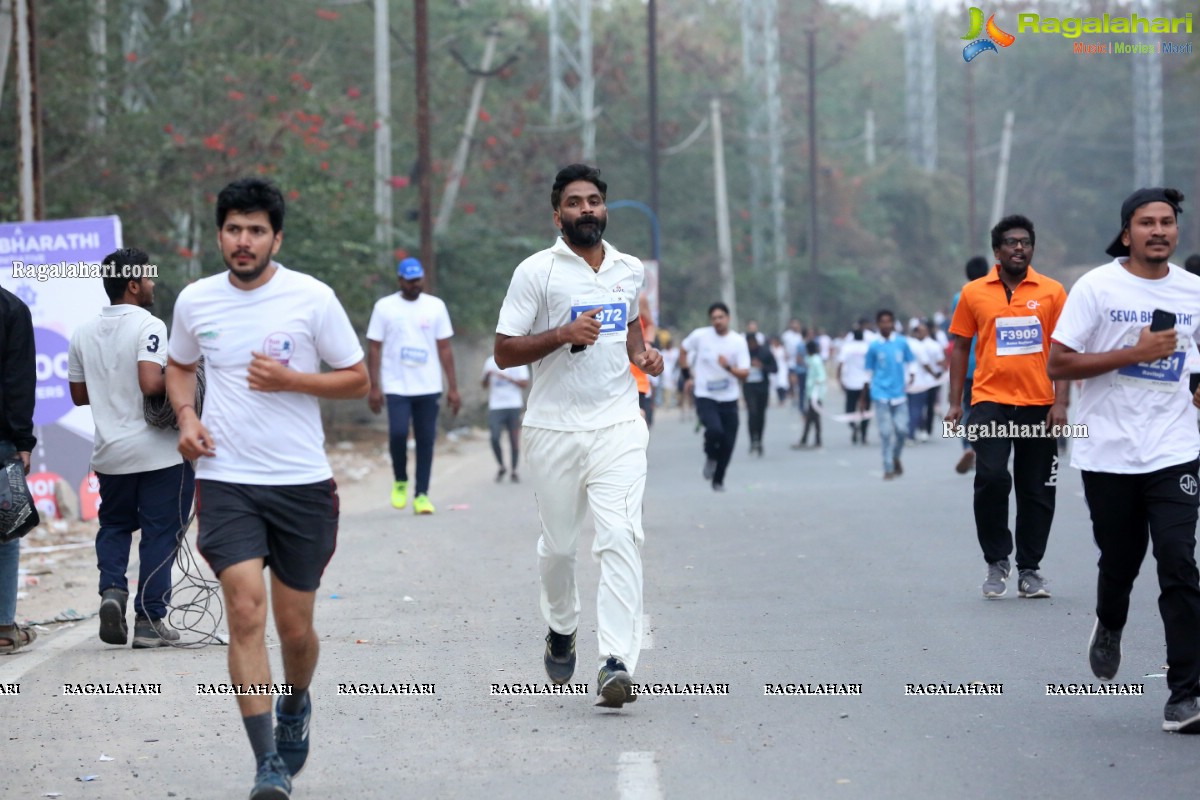 Run For Girl Child by Seva Bharathi at Gachibowli Stadium, Hyderabad