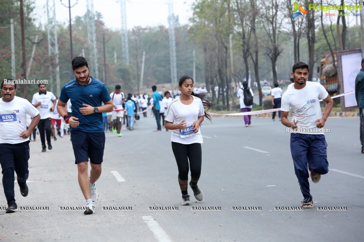 Run For Girl Child by Seva Bharathi at Gachibowli Stadium, Hyderabad