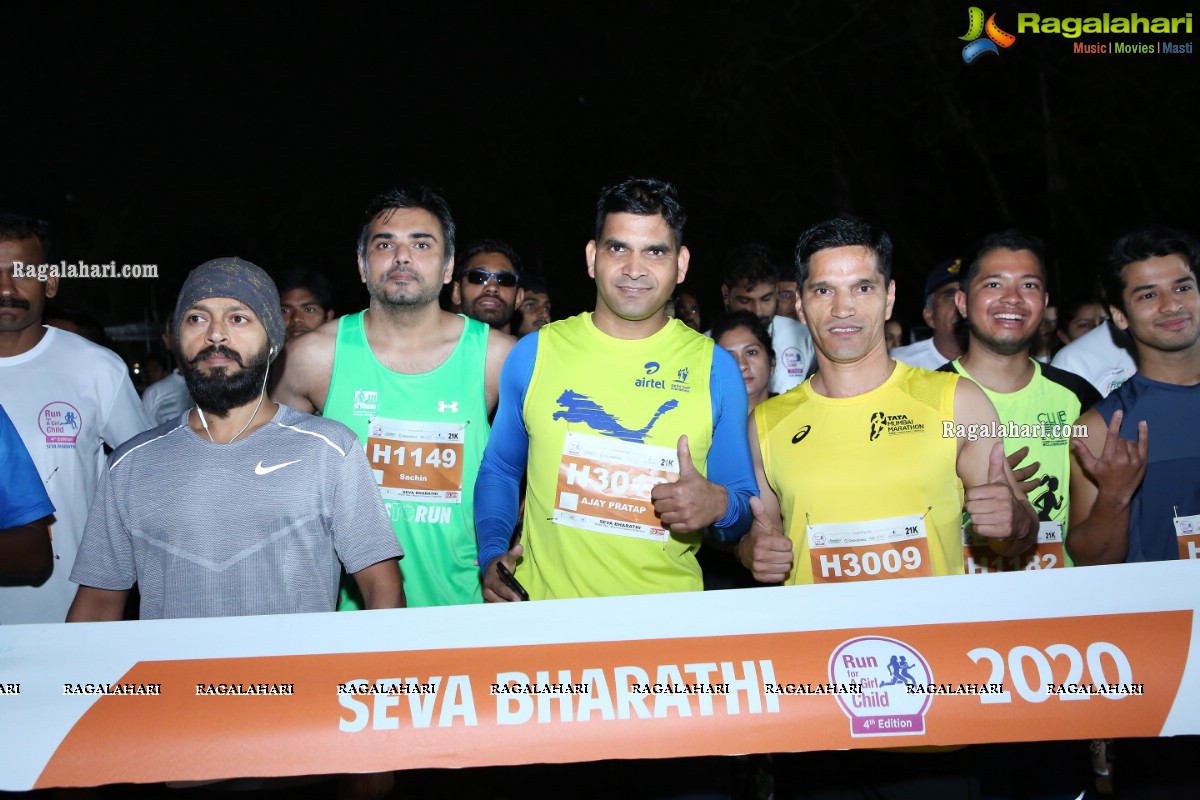 Run For Girl Child by Seva Bharathi at Gachibowli Stadium, Hyderabad