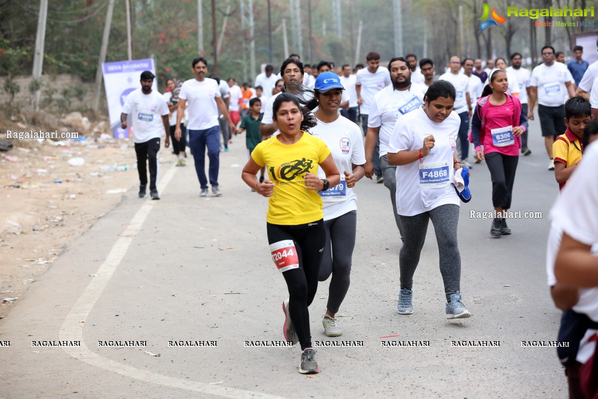 Run For Girl Child by Seva Bharathi at Gachibowli Stadium, Hyderabad