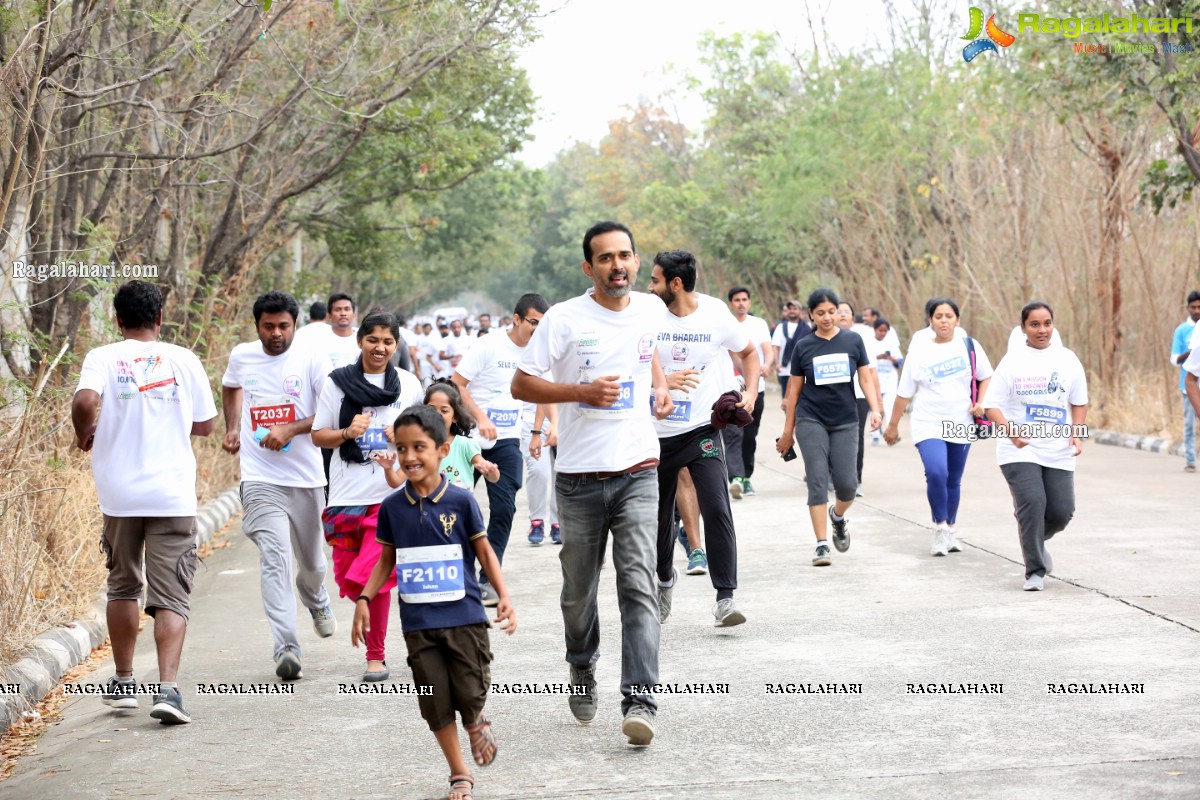 Run For Girl Child by Seva Bharathi at Gachibowli Stadium, Hyderabad