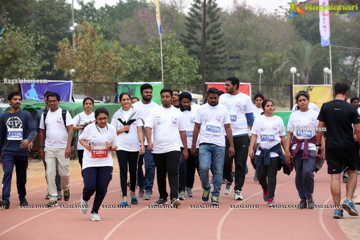 Run For Girl Child by Seva Bharathi at Gachibowli Stadium, Hyderabad