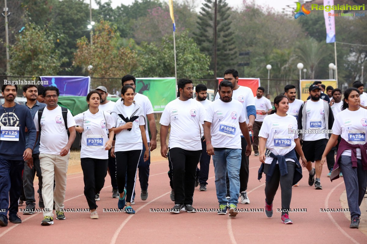 Run For Girl Child by Seva Bharathi at Gachibowli Stadium, Hyderabad