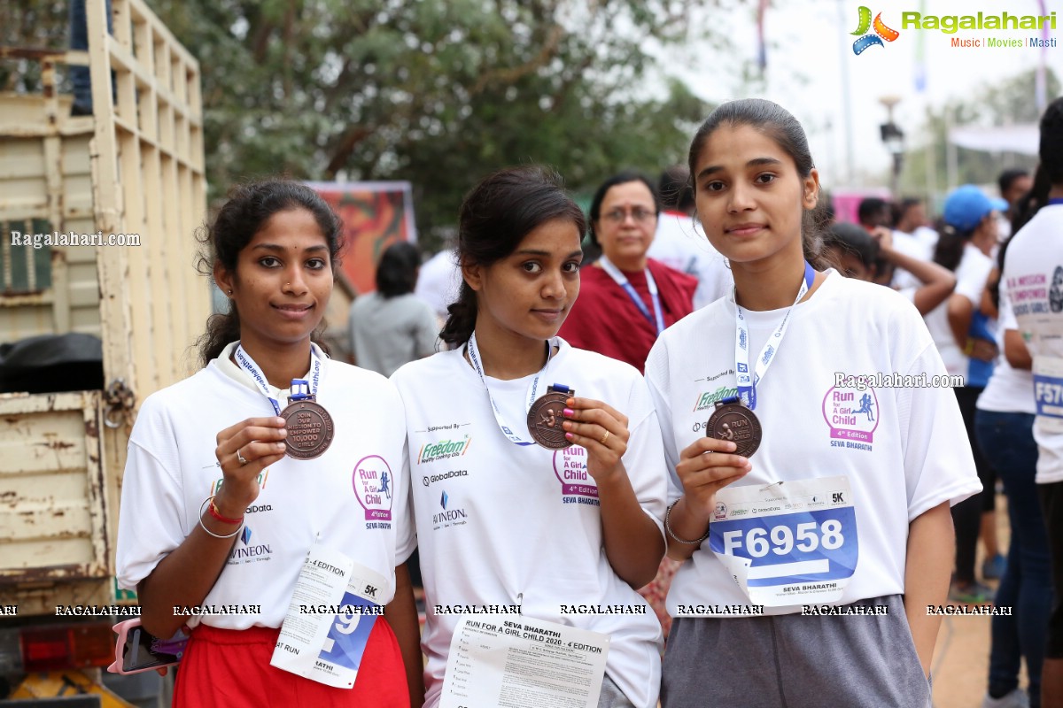 Run For Girl Child by Seva Bharathi at Gachibowli Stadium, Hyderabad