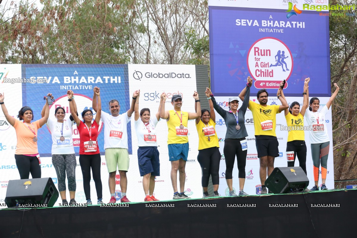 Run For Girl Child by Seva Bharathi at Gachibowli Stadium, Hyderabad