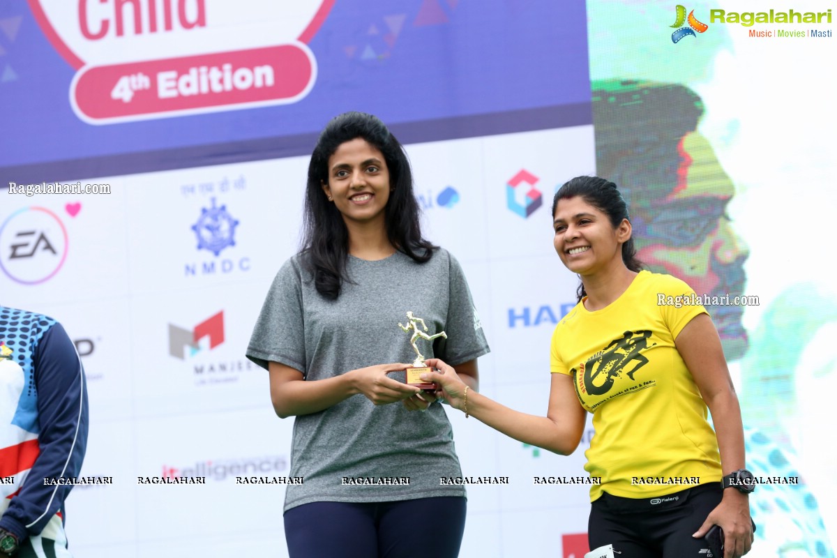 Run For Girl Child by Seva Bharathi at Gachibowli Stadium, Hyderabad